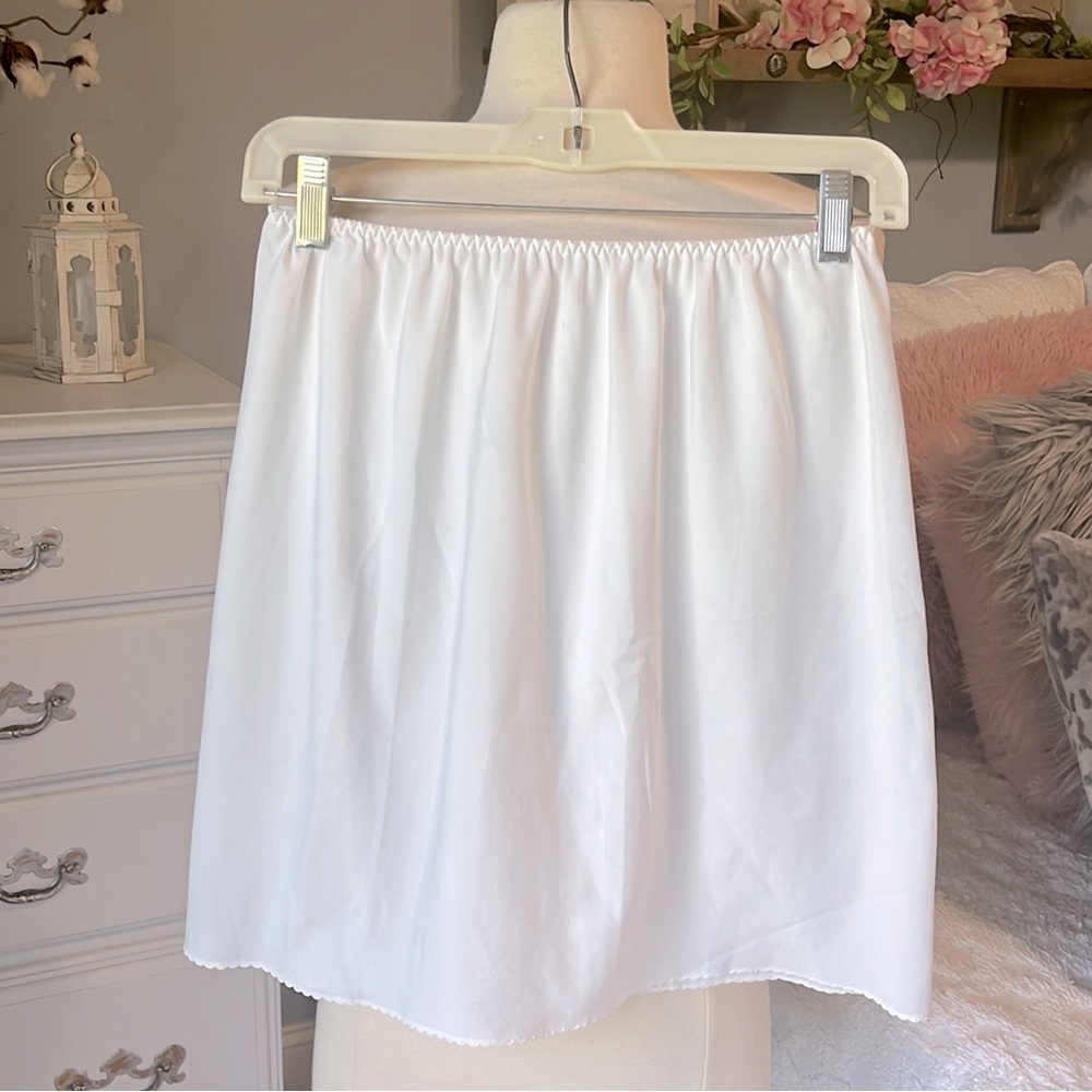 White Half Slip